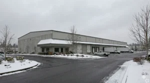 Commercial building in Auburn with a flat roofing system